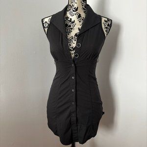 foxy jeans vest dress  - S